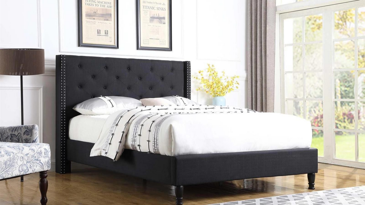 Sophia Tufted Upholstered Bed Frame – Elegant Comfort for Every Room