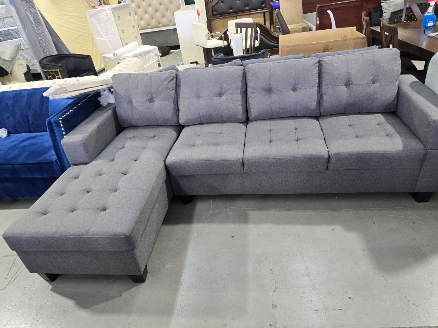 1839C Modern Convertible Sectional Sofa with Built-in Storage – Perfect for Comfort and Functionality