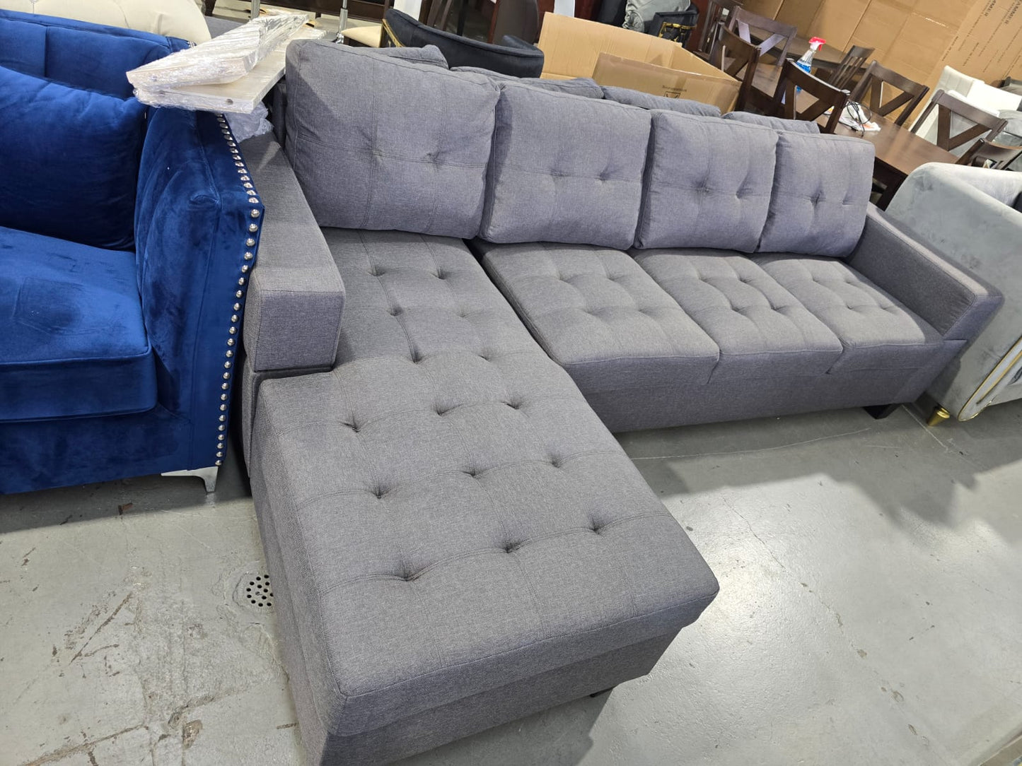 1839C Modern Convertible Sectional Sofa with Built-in Storage – Perfect for Comfort and Functionality